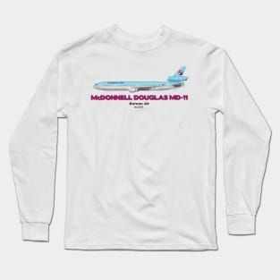 McDonnell Douglas MD-11 - Korean Air Long Sleeve T-Shirt